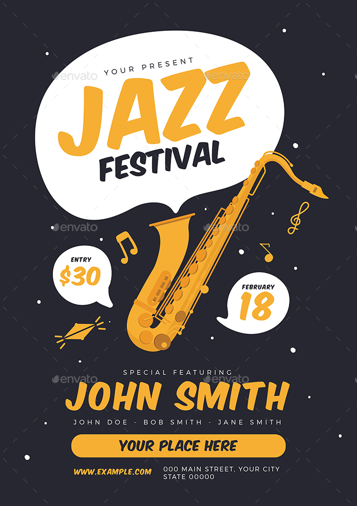 Jazz Festival Flyer By Guuver | GraphicRiver